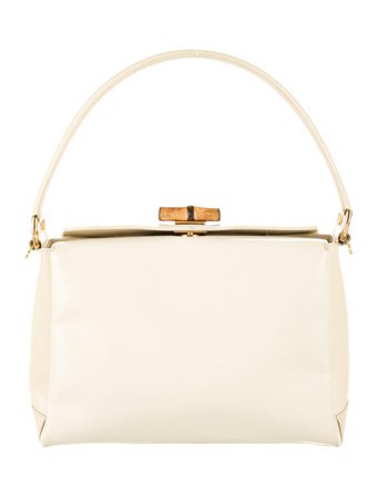 Gucci Vintage Bamboo Leather Bag - Handbags - GUC505792 | The RealReal