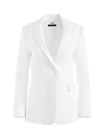 Macey Fitted Notch Collar Blazer | Alice And Olivia