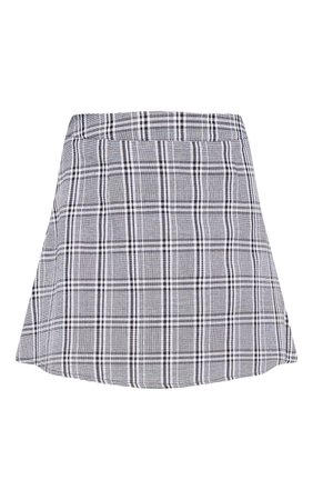 Grey Check A Line Mini Skirt | Skirts | PrettyLittleThing USA