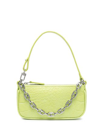 Shop green BY FAR Mini Rachel tote bag with Express Delivery - Farfetch