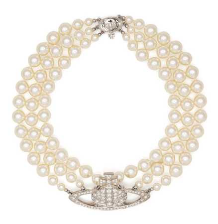 Vivienne Westwood orb Pearl detail necklace