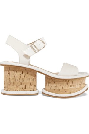 Gabriela Hearst | Harrigan leather platform sandals | NET-A-PORTER.COM