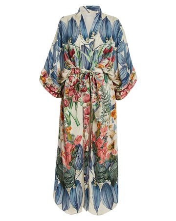 Carolina K | Lexi Floral Silk Kimono | INTERMIX®