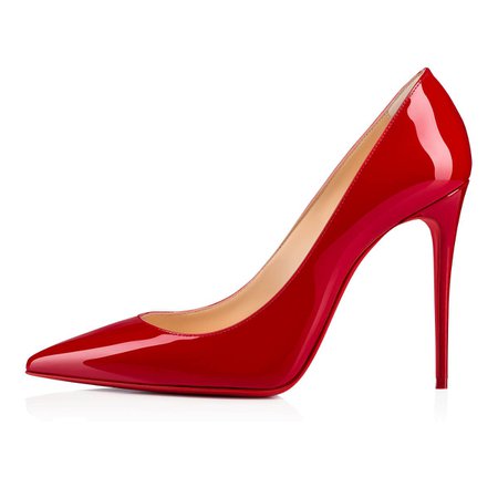 christian louboutin, kate red patent leather pumps