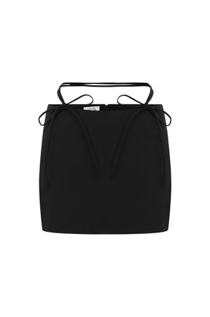 Pre-Order | Jasper Mini Skirt | Black – With Jéan