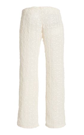 Textured Cotton Straight-Leg Pants By Esånt | Moda Operandi
