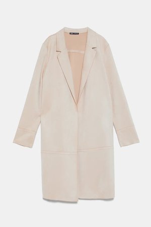 SUEDE LOOK COAT-View All-COATS-WOMAN | ZARA United States
