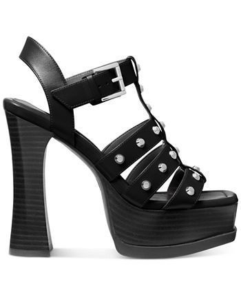 Michael Kors Women's Jagger Studded Strappy Platform Sandals & Reviews - Sandals - Shoes - Macy's
