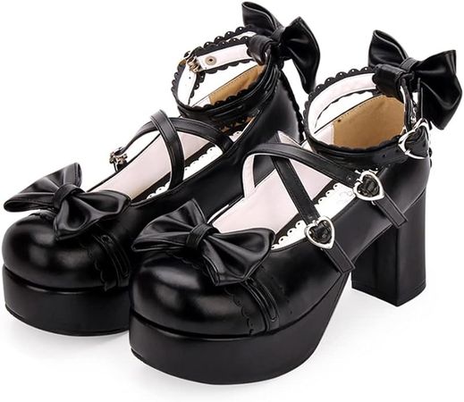 Amazon.com | BB BEROBELLO FASHION IS AN ATTITUDE Japanese Lolita Party Shoes Platform Heels Strappy Women's Pumps | Pumps