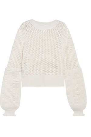 McQ Alexander McQueen | Open-knit wool sweater | NET-A-PORTER.COM