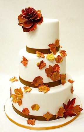 autumn aesthetic fall wedding cake