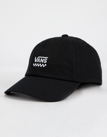 VANS Court Side Black Womens Strapback Hat - BLKWH - VN0A31T6Y28 | Tillys