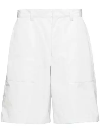 Prada triangle-logo Bermuda Shorts - Farfetch