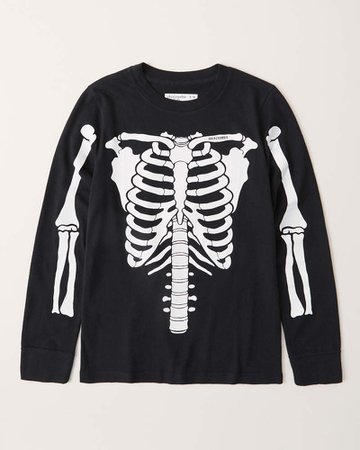 boys skeleton halloween tee | boys tops | Abercrombie.com