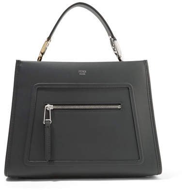 Runaway Small Leather Tote - Black