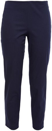 Cropped Stretch-cotton Twill Slim-leg Pants