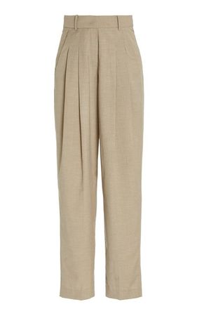Gelso Pleated Suiting Wide-Leg Trousers By The Frankie Shop | Moda Operandi