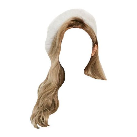 Long Blonde Hair with Beret