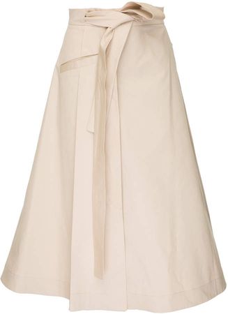 Babukhadia Self Tie Stripe Skirt