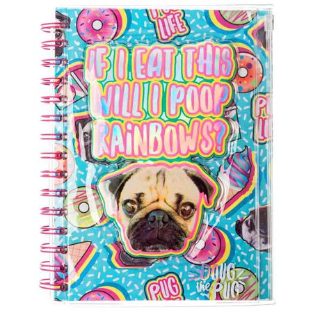 Doug The Pug® Sweet Treats Notebook- Green | Claire's