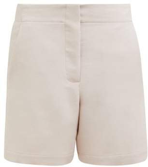 Elasticated Back Wool Blend Shorts - Womens - Pink