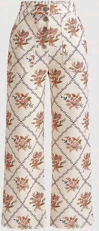 Shein Floral Wide Leg Pants