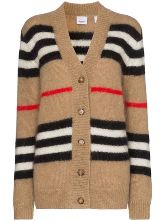 Burberry Icon Stripe Knit Cardigan - Farfetch
