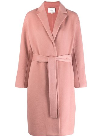 Vince Single Breasted Belted Coat Ss20 | Farfetch.Com