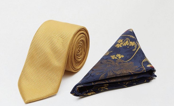 tie and pocket square