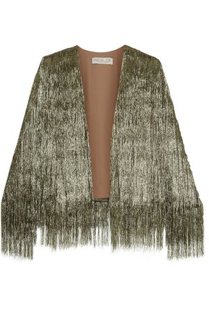 Rachel Zoe | Isla metallic fringed jacket | NET-A-PORTER.COM