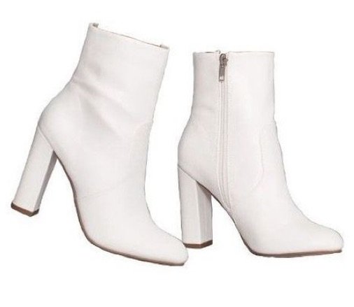 Fashion Nova Beautiful Feeling White Boots