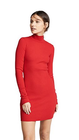 red sweater dress