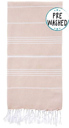 Amazon.com: WETCAT Original Turkish Beach Towel (39 x 71) - Prewashed Peshtemal, 100% Cotton - Highly Absorbent, Quick Dry and Ultra-Soft - Washer-Safe, No Shrinkage - Stylish, Eco-Friendly - [Aqua]: Home & Kitchen