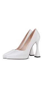 Amazon.com | YDN Women Pointed Toe Slip on Pumps Special Kitten High Heel Shoes Party Prom Dress Lady Shoe Size 4-15 US | Pumps