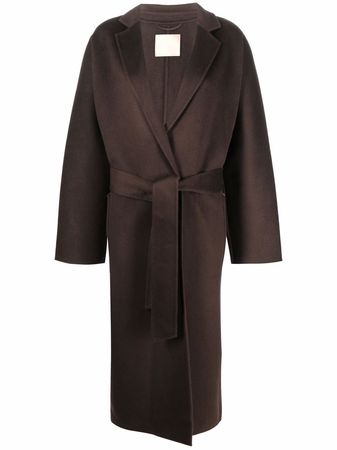 Shop 12 STOREEZ belted midi coat with Express Delivery - FARFETCH
