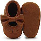 Amazon.com | C&H Baby Boys Girls Soft Soled Tassel Bowknots Crib Infant Toddler Prewalker Moccasins Shoes | Sneakers