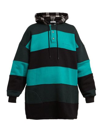 BALENCIAGA Striped cotton sweatshirt