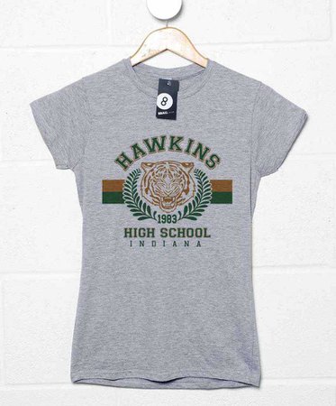 Hawkins High School - Stranger Things Womens T shirt | 8Ball.co.uk
