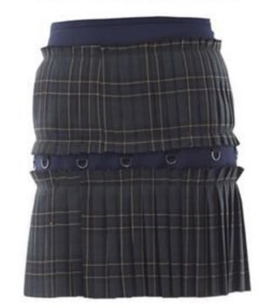 UNKNOWN BLUE Add Pleats Skirt