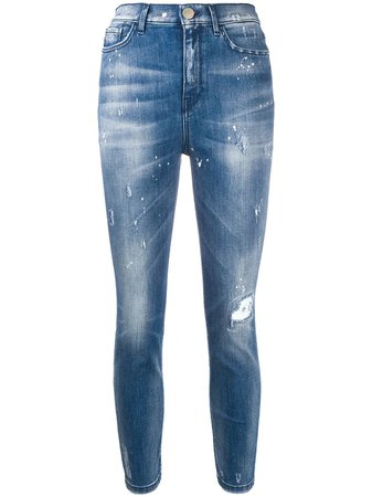 Pinko Distressed Slim Fit Jeans - Farfetch