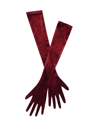 Burgundy Opera Gloves