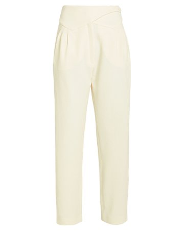 Basque Wool High-Rise Trousers