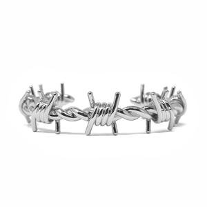 BP x Saint Midas White Gold Barbed Wire Bracelet – Broken Promises Company