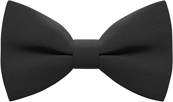 Black Bow Ties for Men Cool Black Bow Tie - Fabric Pretied Unisex Adjustable Big Colorful Fashion for Womens Mens Wedding Prom Black Bow Ties in shop Bow Tie House (Large, Black) at Amazon Men’s Clothing store