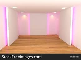 Empty Room With Pink LED’s