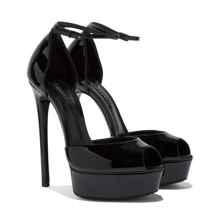 black casadei platform shoes
