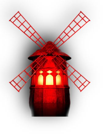 Moulin Rouge Paris France red windmill