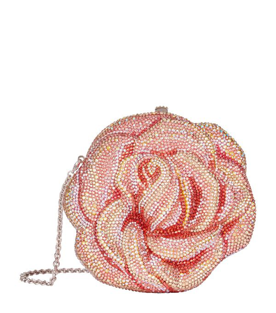 Sold at Auction: Judith Leiber Full Bead Red Crystal Rose