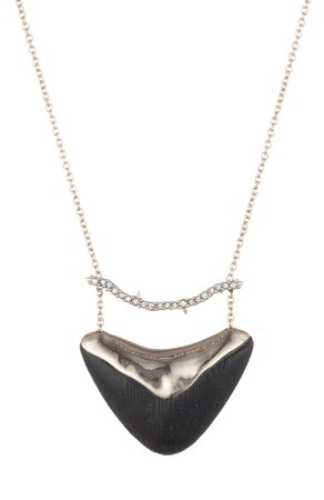 Crystal Bar and Shield Pendant Necklace – ALEXIS BITTAR