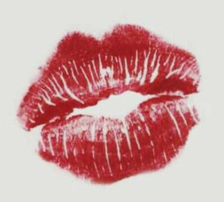lipstick kiss mark smooch lips lip love letter envelope